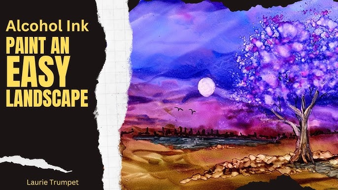 98] Alcohol Inks : EASY Way to Add Metallics on Airbrushed (or Any)  Painting 