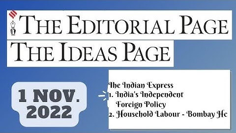 1st November 2022 | Gargi Classes The Indian Express Editorials & Idea Analysis | By R.K. Lata