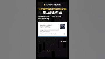Cybersecurity projects on GitHub you should check out: Malwoverview #cybersecurity #github #shorts