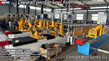 C profile stud and track steel drywall roll forming machine
