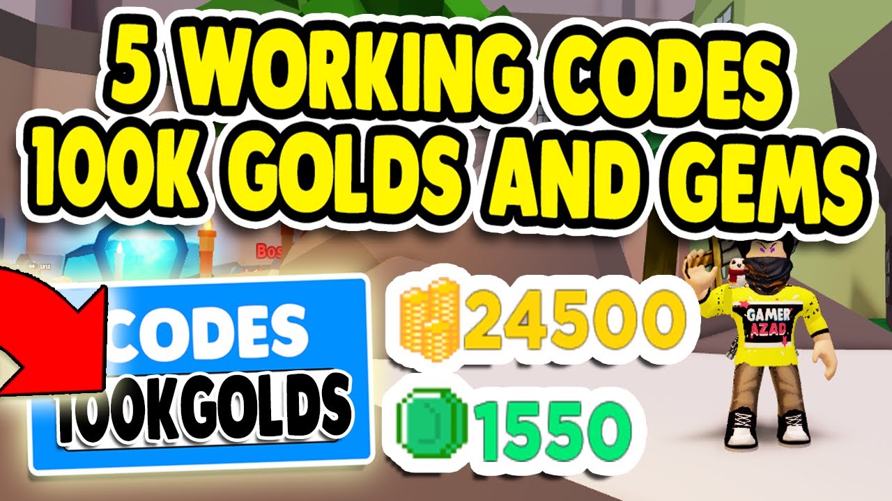 ALL EPIC GOLD AND GEMS CODE FOR RPG SIMULATOR ROBLOX YouTube