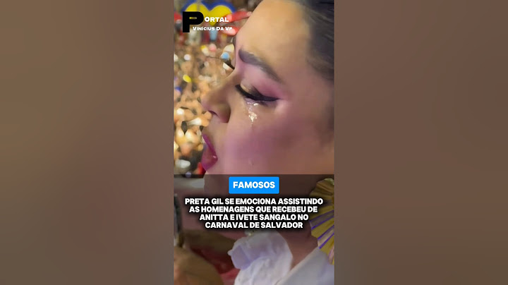 Preta Gil se emociona assistindo às homenagens que recebeu de Anitta e Ivete Sangalo no carnaval