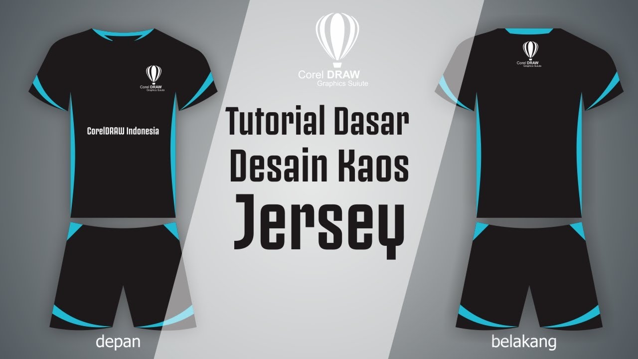 CARA DESAIN KAOS JERSEY DI CORELDRAW YouTube