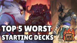 Top 5 Worst Starting Decks | Path of Champions