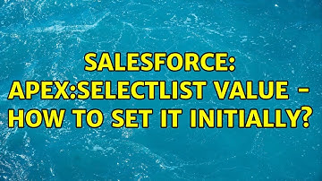 Salesforce: Apex:selectList value - How to set it initially? (3 Solutions!!)