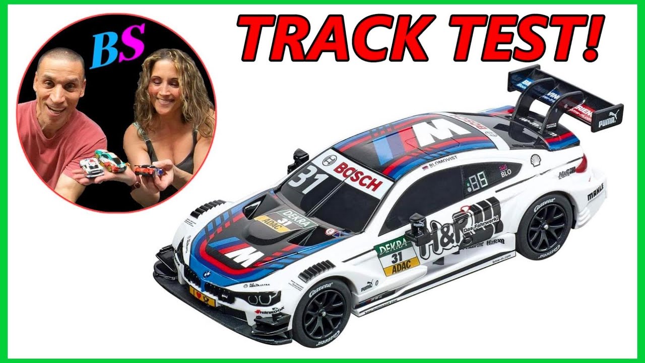 Carrera Go slot car test BMW M4 DTM T. Blomqvist, 31 - YouTube