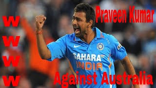 Praveen Kumar  4 Wickets Against Australia  In VB Series  Second  Final 2008