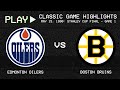 Edmonton Oilers vs. Boston Bruins - May 15, 1990 - Stanley Cup Finals: Game 1 | NHL Classics