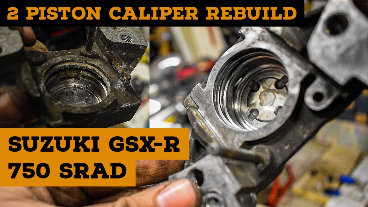 2 Piston Rear Caliper Strip down, Rebuild and Bleed Suzuki GSXR 750