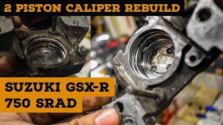 2 Piston Rear Caliper Strip down, Rebuild and Bleed | Suzuki GSX-R 750 SRAD