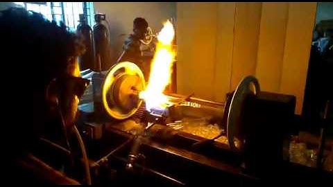 Conical flask manufacturing process