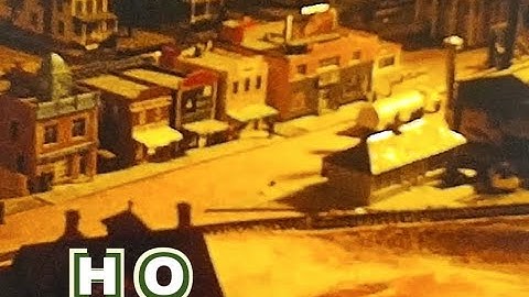 1960s Classic HO Scale Model Railroad Trains Building Kits Scenery Hamburg PA Winter Houses Dog