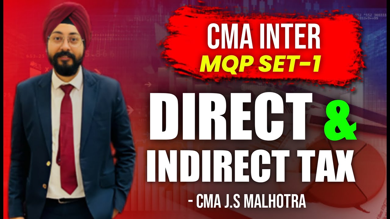 CMA INTER TAX MQP SET 1 JUNE 2024 IDT SOLUTIONS YouTube