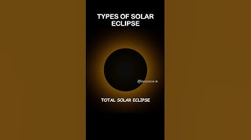 Types of Solar Eclipse: Total, Partial, and Annular! #solareclipse #solareclipse2025