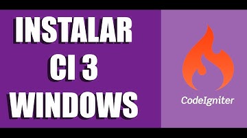 Como instalar Codeigniter 3 en Windows