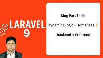Part 34 | Dynamic Blog Show on Homepage | Backend to Frontend Display