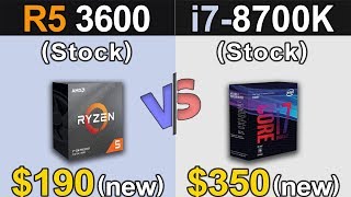 Ryzen 5 3600 Vs. i7-8700K | 1080p and 1440p Gaming Benchmarks