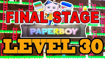 PAPERBOY FINAL STAGE LEVEL 30 - HOW TO EASY BEAT GAME PAPERBOY LG TV