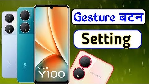 Vivo y100 5g full display on setting | how to set gesture navigation in vivo y100 mobile