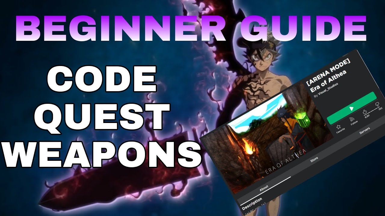 [CODE] COMPLETE BEGGINER GUIDE FOR ERA OF ALTHEA(LEVELS,QUESTS MAGIC