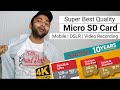 Best Micro SD Card | Best Micro SD Card For Smartphone | Android Phones | DSLR | 4k video