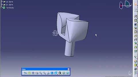 Catia V5 Tutorial-62 Tritangent Fillet