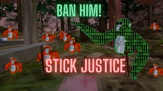 I almost got BANNED in Gorilla Tag VR + Stick Justice