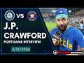 J.P. Crawford Postgame Interview (4/10/26) - Mariners vs Astros | #SeattleSports