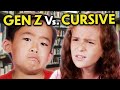 Can Gen Z Read And Write In Cursive? | Kids Vs. Cursive | Kids REACT