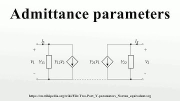 Admittance parameters