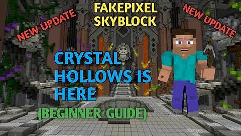 CRYSTAL HOLLOWS GUIDE FOR BEGINNERS| FAKEPIXEL SKYBLOCK| PART-1|