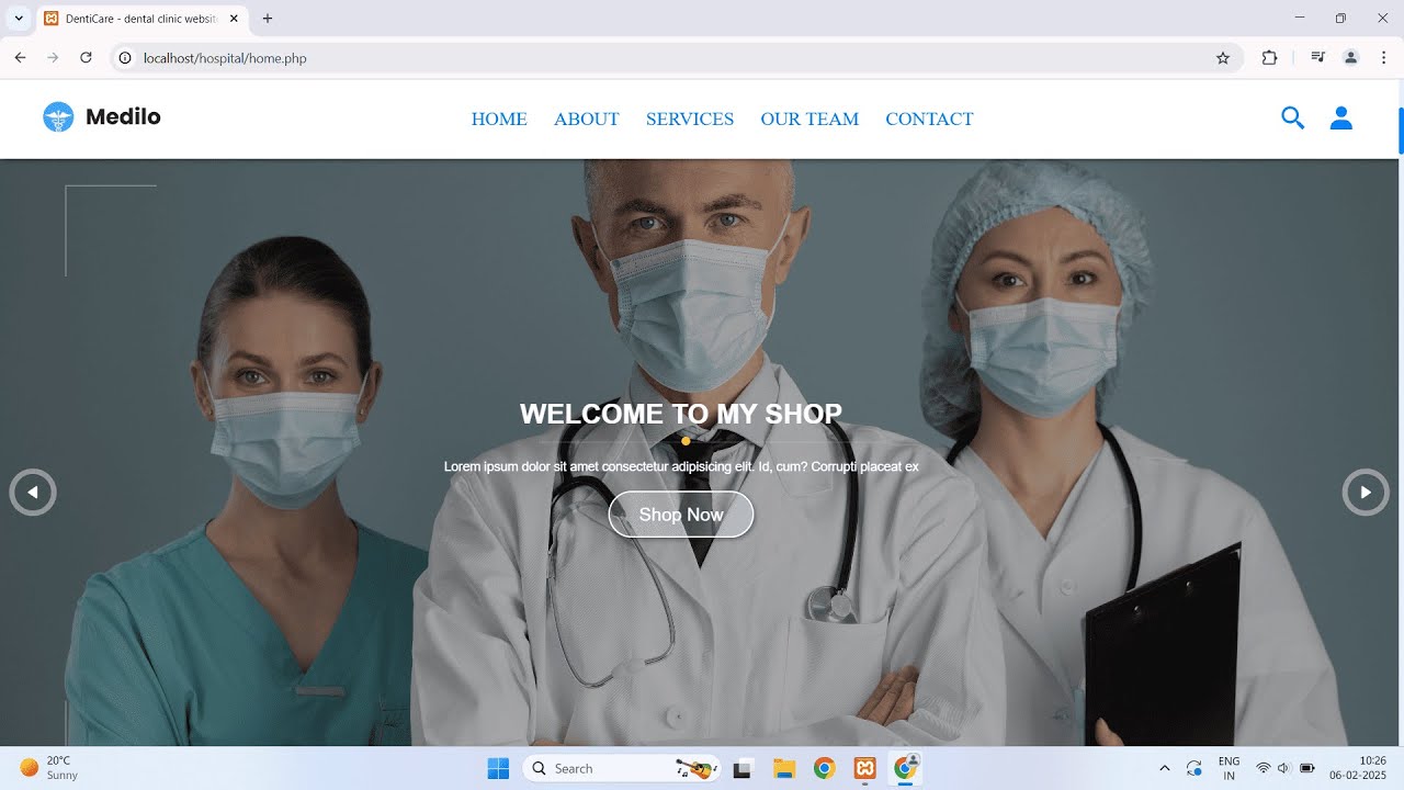 14.hospital management system Website: HTML, CSS, JS, PHP & MySQL ...