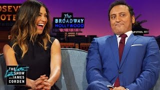 Jessica Szohr & Aasif Mandvi Talk Childhood Crushes