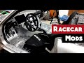 Drag Miata light weight racecar interior | Android Digital Dash mount | 1000 HP intercooler install