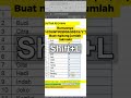 Cara Cepat Hitung Jumlah Laki Laki & Perempuan di excel #excel #shorts #kantor #fyp #tipspraktis