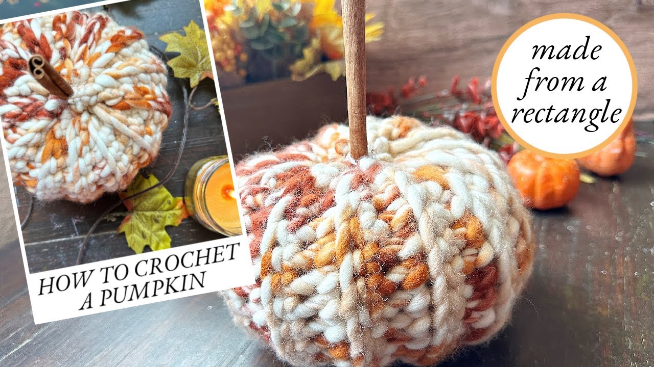 Easy Ribbed Pumpkin Crochet Pattern | FULL VIDEO TUTORIAL - YouTube