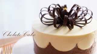 Beautiful Chocolate Mousse Cake / Decorating a Chocolate cake with chocolate makes it more beautiful