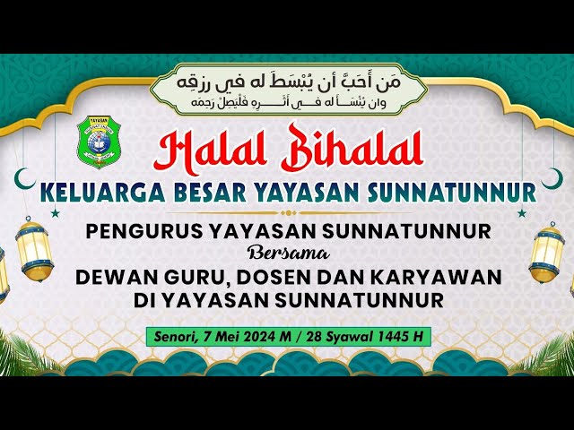 Halal Bihalal MIS SUNNATUNNUR 2024 class=