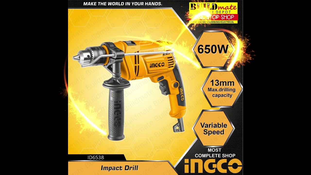 INGCO Hammer Impact Drill Variable 