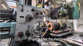 Projects From The Machine Shop Week 25 2025 - Lots Of Work On Tos W100A Hbm And One On The Lathe