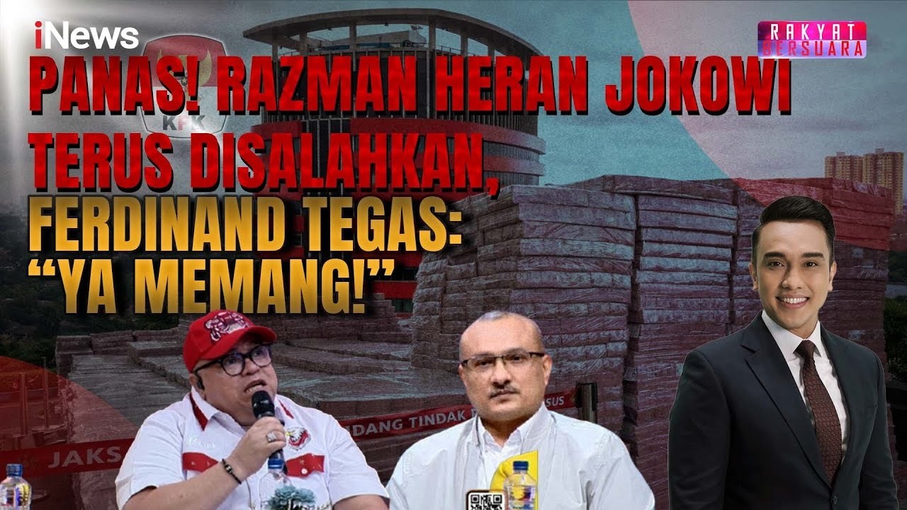 Panas! Razman Bingung Jokowi Jadi Kambing Hitam, Ferdinand Balas dengan Ngotot | Rakyat Bersuara