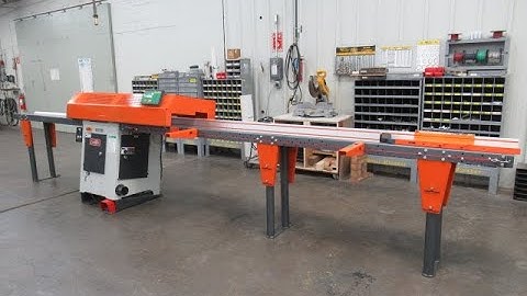 Cantek PCS18 with TigerStop TS10 Automated Programmable Pusher - J & G Machinery