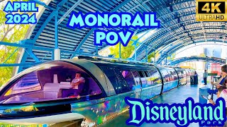Disneyland Monorail Pov- Downtown Disney To Disneylands Tomorrowland Station 4K