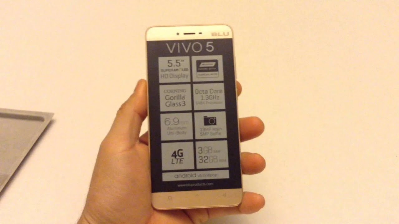 blu vivo 5 unboxing