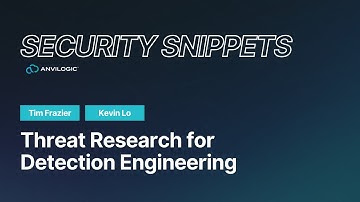 Security Snippets: Threat Research for Detection Engineering