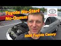 Toyota NO-START, NO-COMM (Parking Lot Diag)