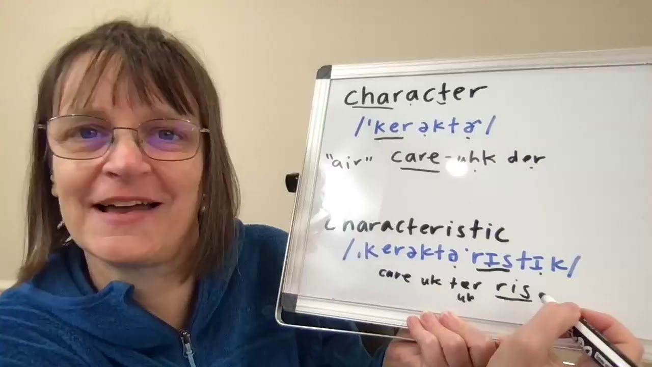 How to Pronounce Character and Characteristic