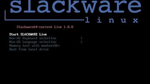 Setup of Slackware 15.0 - Live Edition (64-bit stable)
