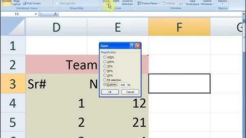 Lesson # 85 The Zoom In or Out Microsoft Office Excel 2007   2010 TutorialUrdu & Hindi   YouTube