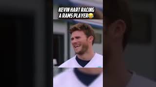 Kevin Hart RACING A Rams Player 😂😂 #nfl #shorts #rams